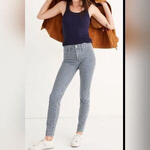 Madewell EUC Jeans Mid-Rise Skinny Striped Blue Jeans Size 31